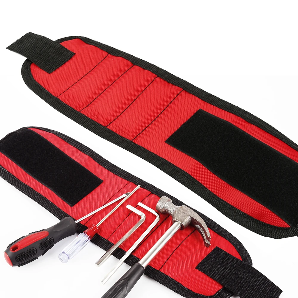 Portable Hand Tool Belt Magnetic Bracelet Wristband Polyester Screws Nails Drill Wrist Bangle Holder for Car Auto Repair Kit Portable Hand Tool Belt Magnetic Bracelet Wristband Polyester Screws Nails Drill Wrist Bangle Holder for Car Auto Repair Kit