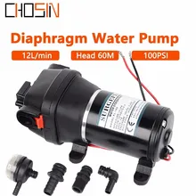 Fl-100 12v 24v Dc High Pressure 100 Psi(7.0bar) Lift Max 60m Electric Diaphragm Cleaning Car Washing Pump