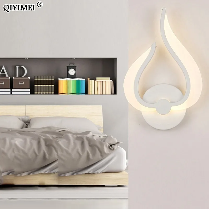  LED Wall Lamps Acrylic Material white color for Bedroom Bedside Light Indoor Kitchen Dining Room Co - 32831659936