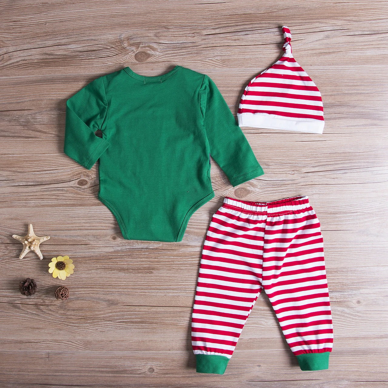 Pudcoco/комплект одежды из 3 предметов, Рождественский комбинезон для новорожденных мальчиков и девочек, штаны, шляпа, комплект одежды