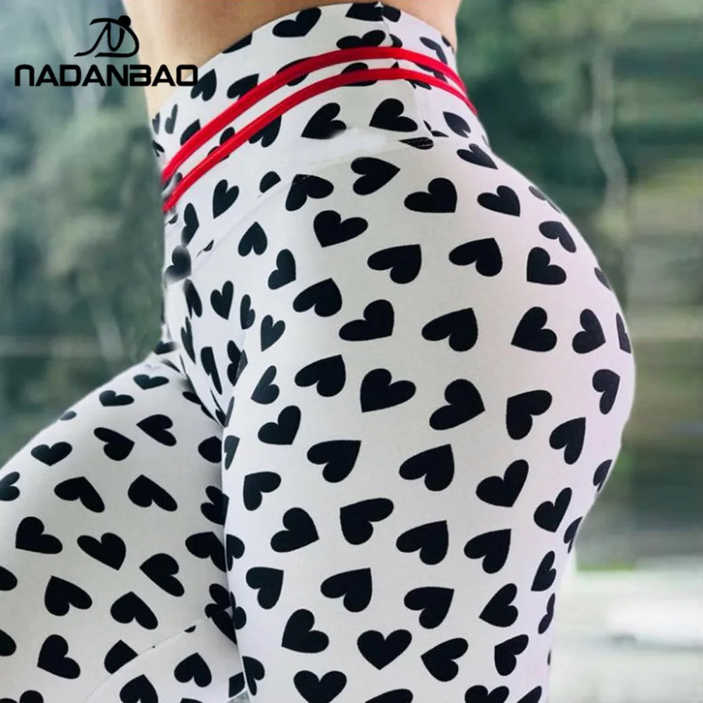 

NADANBAO 2019 Don't Stop Women Leggings Spot Fitness Workout Legging Love Print Hight Waist Elastic Leggins Sexy Female Pants