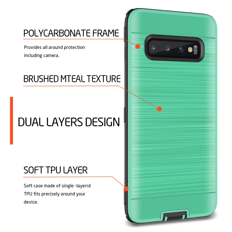 Роскошный Жесткий чехол для Samsung Galaxy S10 Note 10 Plus PC силиконовый ударопрочный
