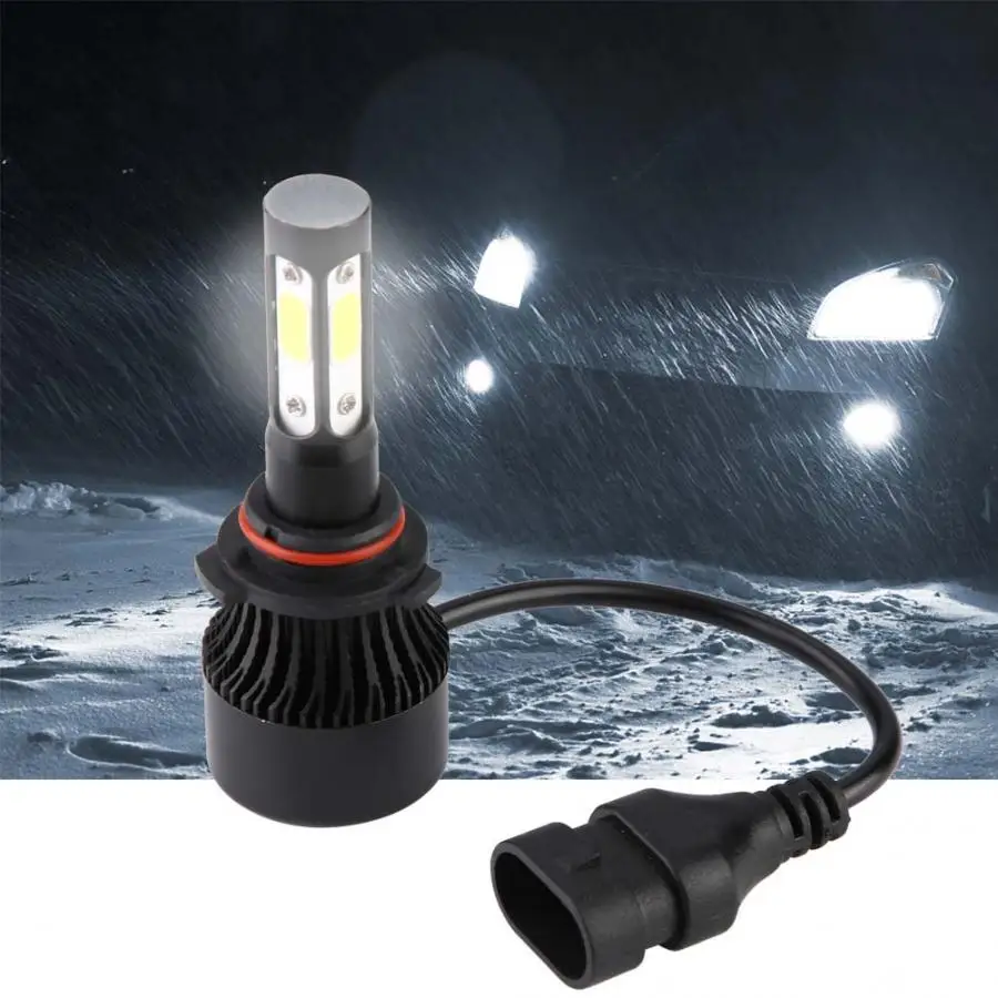 

led headlight 2Pcs LED Headlight Driving Car Head Light Lamp Bulb DC 9-30V Car Styling LED Headlight Car Accessories New