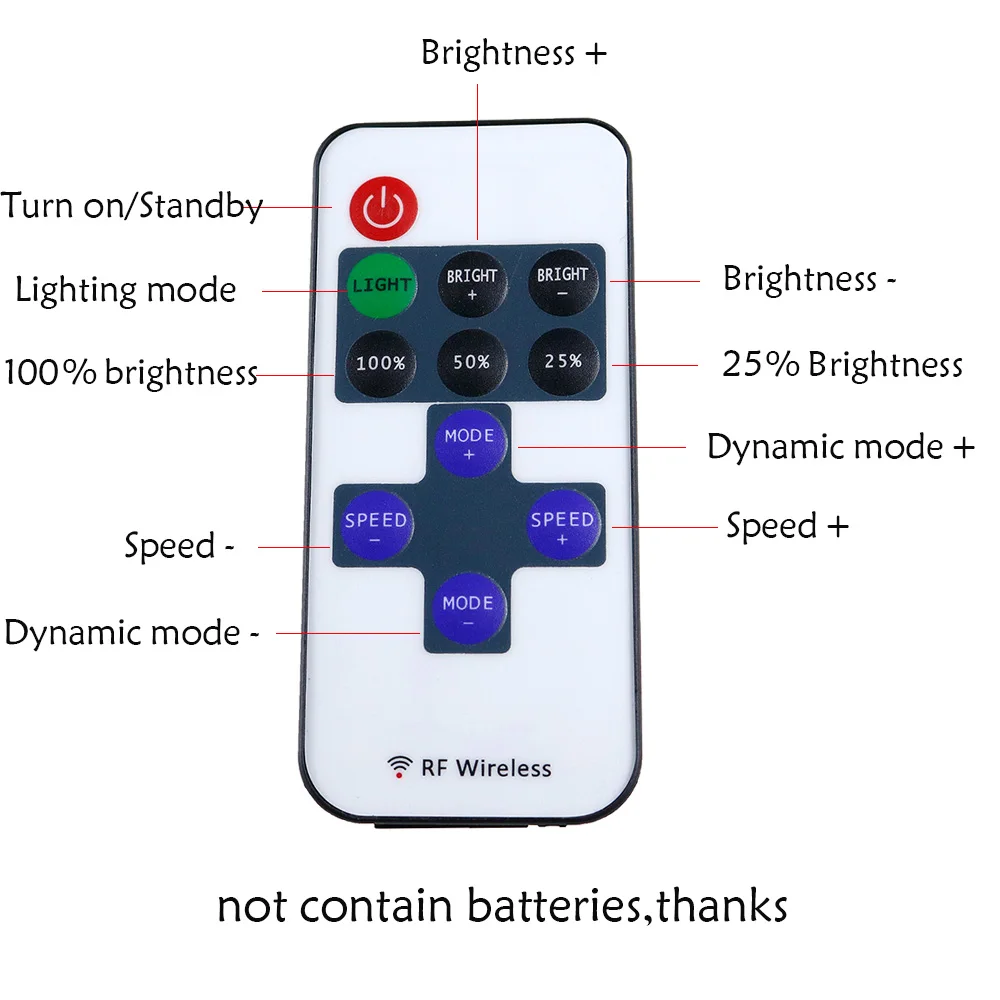 USB Led диммер RF беспроводной пульт дистанционного управления контроль скорости