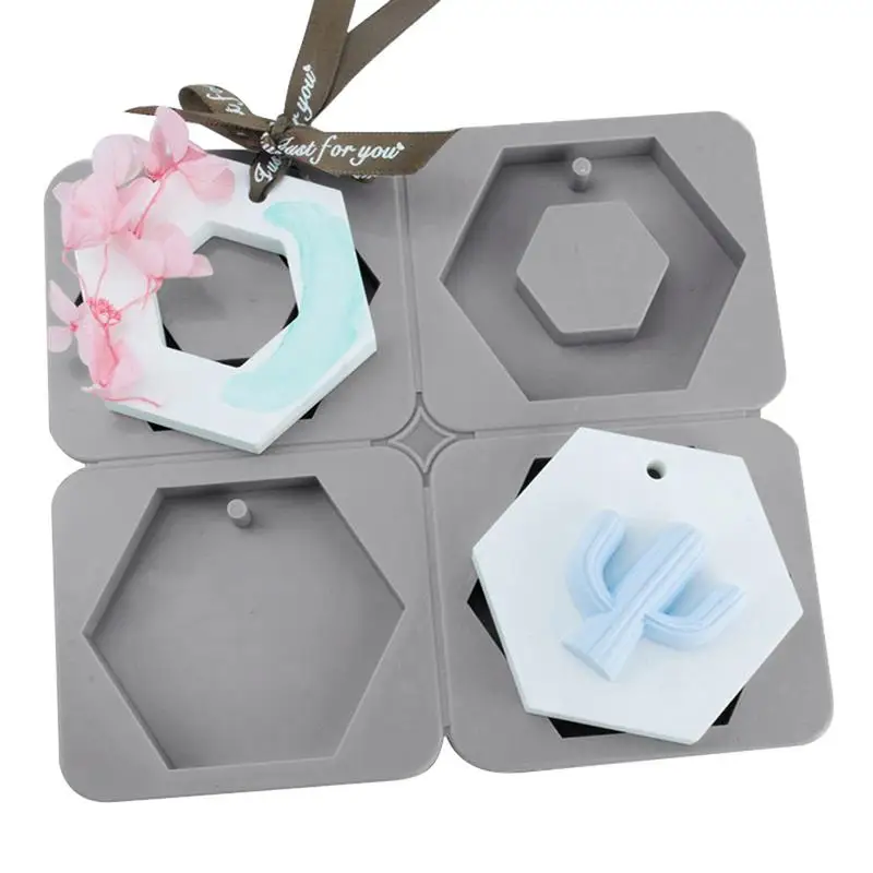 

Silicone Aromatherapy Plaster Mold DIY Silicone Wax Sheet Mold Aromatherapy Plaster Handmade Soap Mold for 4 Even of 6 Side Tool