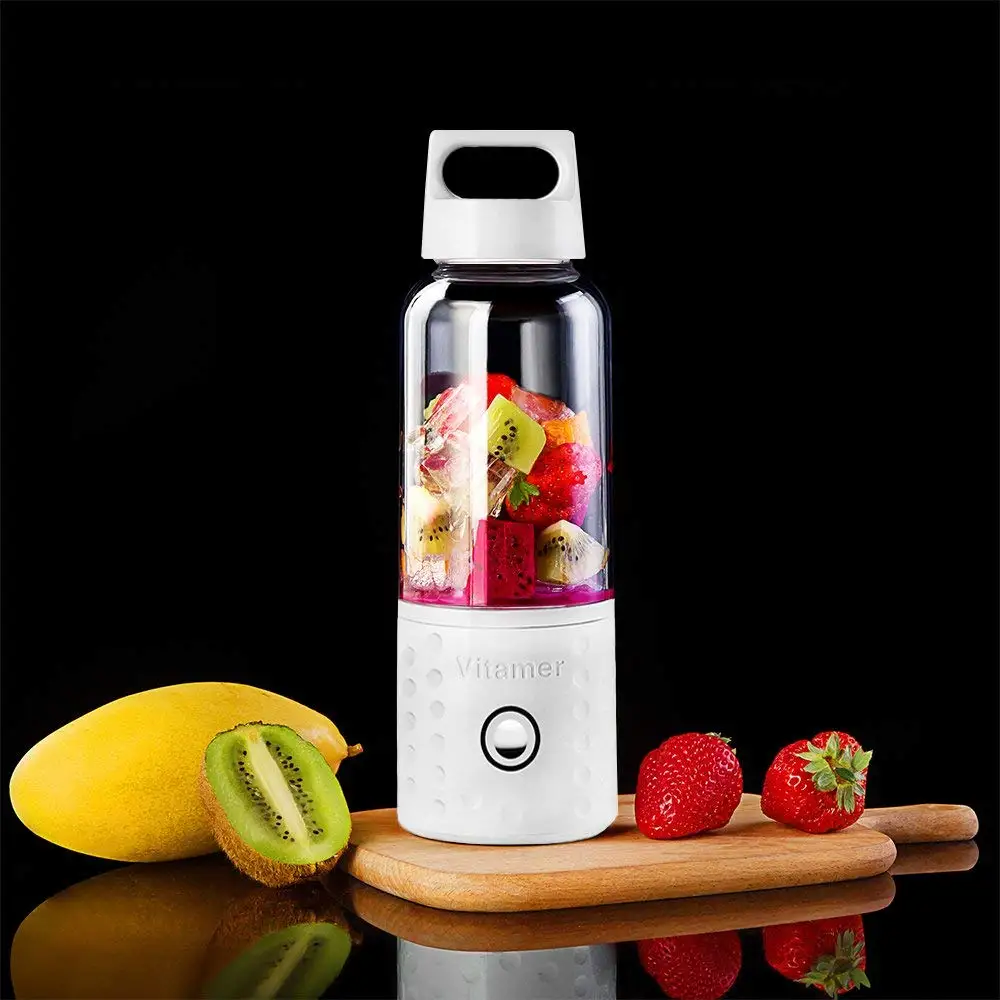  Portable Blender Smoothie Blender USB Juicer Cup 17oz Fruit Mixing Machine with 4000mAh Rechargeabl