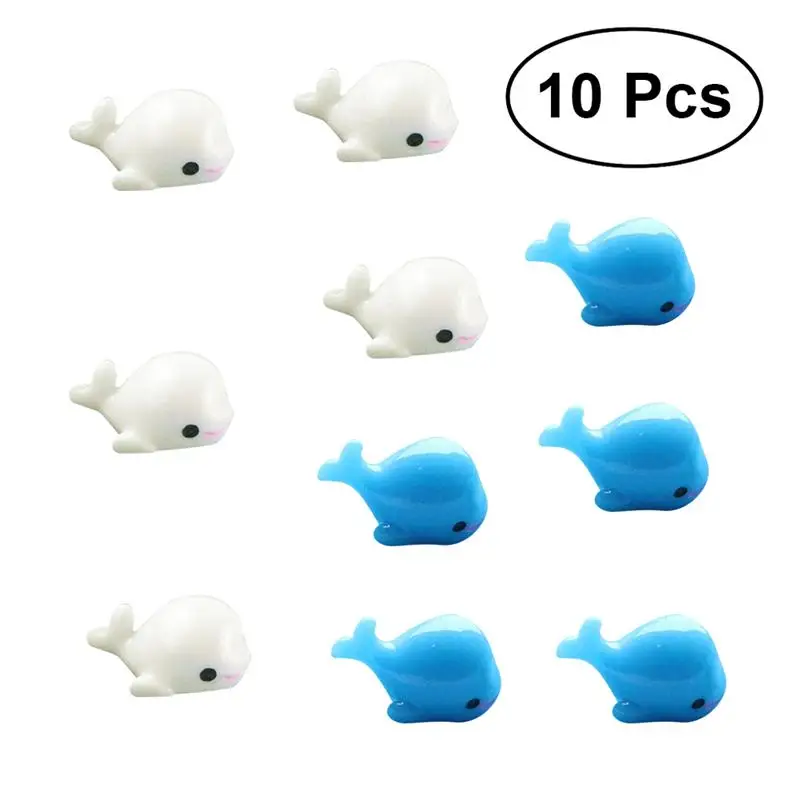 

10Pcs Resin Miniatures Small Dolphins Mini Fleshy Landscaping Fish Tank Micro Landscapes Decors Crafts Ornaments