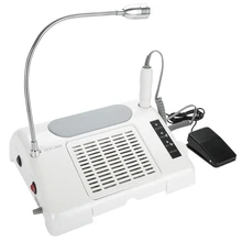 3 в 1 шлифовальный полировальный коллектор для буровой пыли маникюрный станок с светодиодный настольной лампой UK US EU Plug