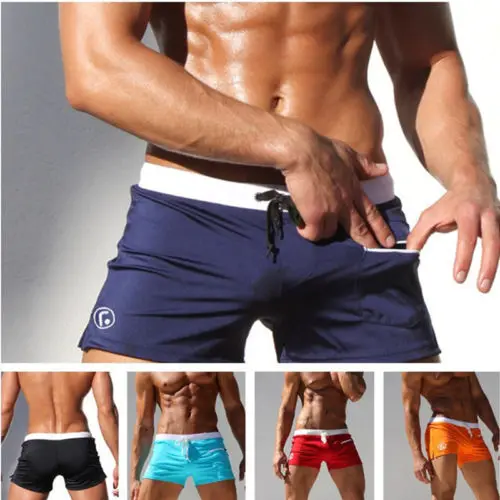 

New Men's Swimwear Swimsuits Surf Board Beach Wear Swim Trunks Boxer Swim Shorts