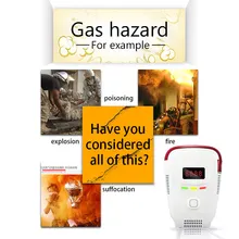 Главная безопасности предупреждение детектора дыма Высокочувствительный стабильный независимых детектор природного газа Сенсор пожарная сигнализация натуральный