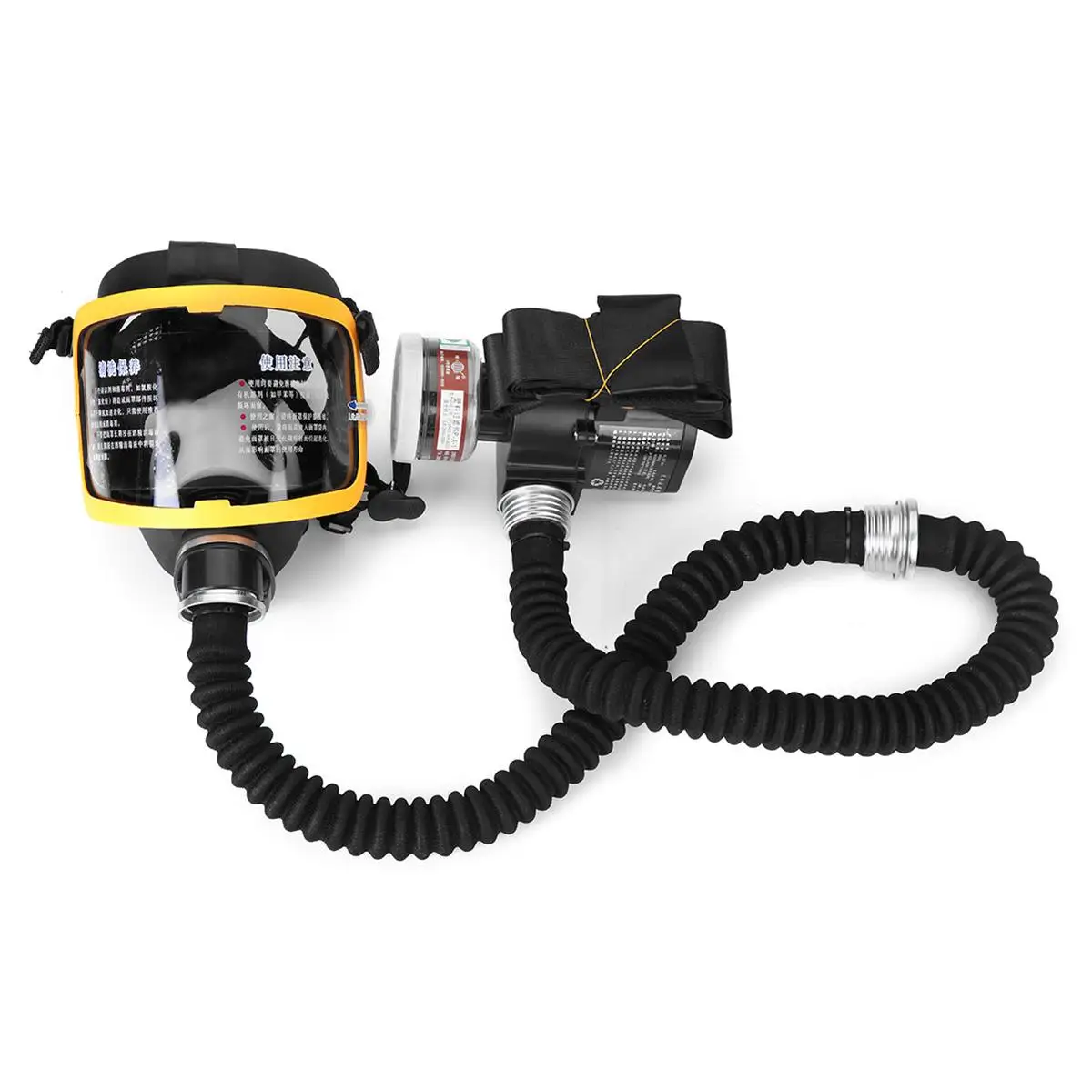 1 Set Electric Constant Flow Supplied Air Fed Full Face Gas Mask