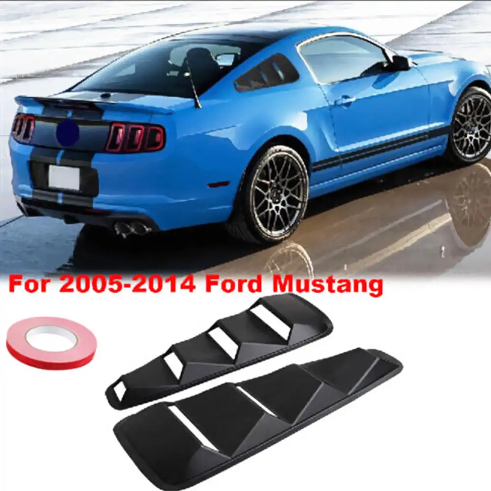 2PCS Quarter Side Window Louvers Scoop Cover Vent For 2005 2014 Ford