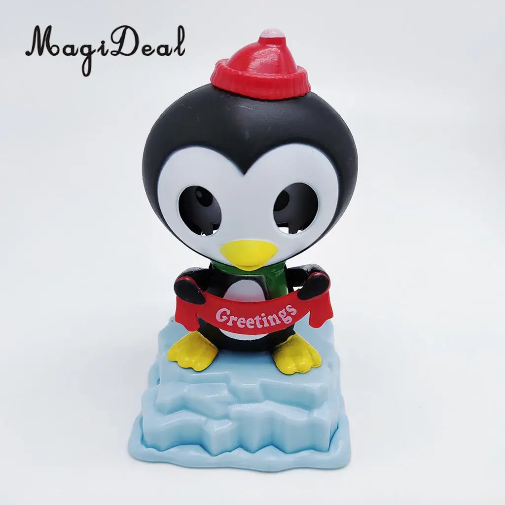 На солнечной энергии Bobbing Penguin Animal Figure Fun Solar Science Toy Домашний Настольный