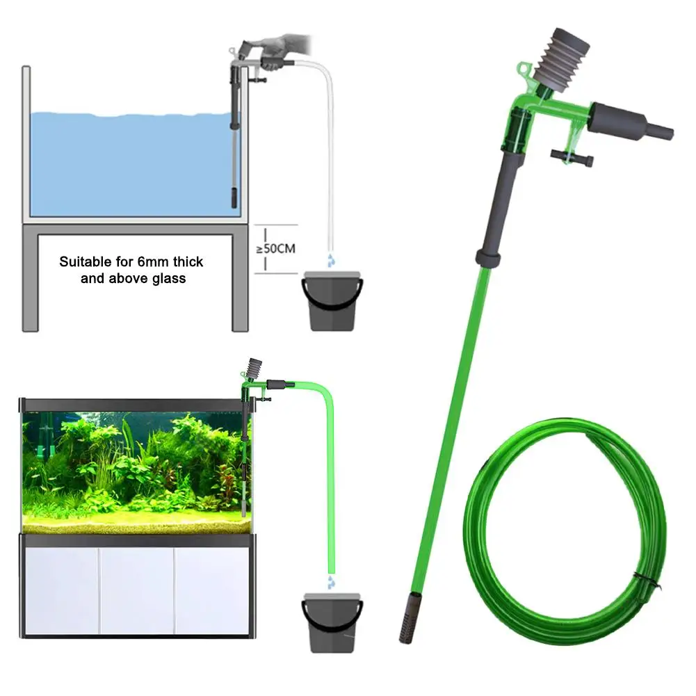 Аквариум Changer Gravel Cleaner Fish Tank автоматическое изменение воды вакуумный аквариумный