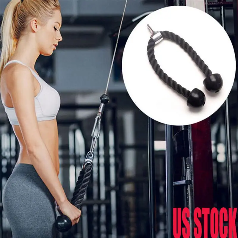 Трицепс кабель для тренажерного зала Push up Pull Down Arm Rope Press Bar тренировки фитнеса