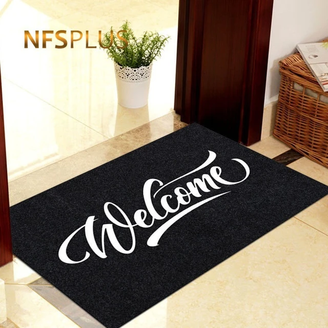 Anti-slip Rubber backing Funny doormat for entrance outdoor floor door mat  40x60cm, Do you live