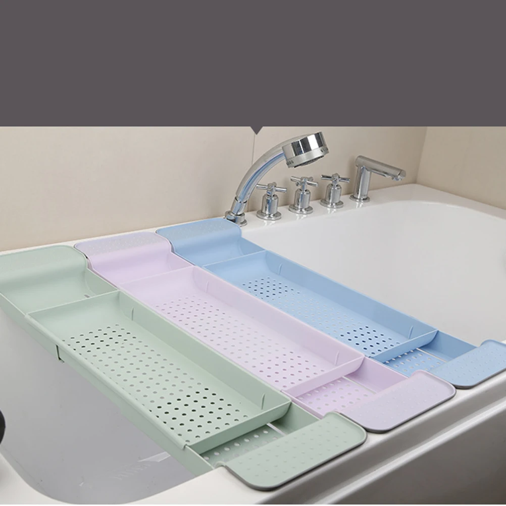 

1PC Nontoxic Practical Telescopic Durable Non-Slip Bathtub Stand Shelf Bracket Bathtub Tray Bathtub Frame