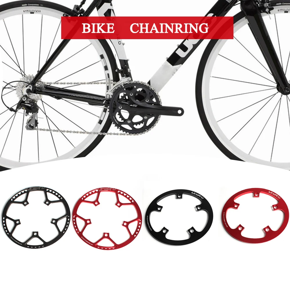 

Bike Bicycle Chainring Folding Bike Single Crank Ring Round Chain Ring BCD 130MM 5 Bolts Chainring 53T / 45T Bicycle Accessories
