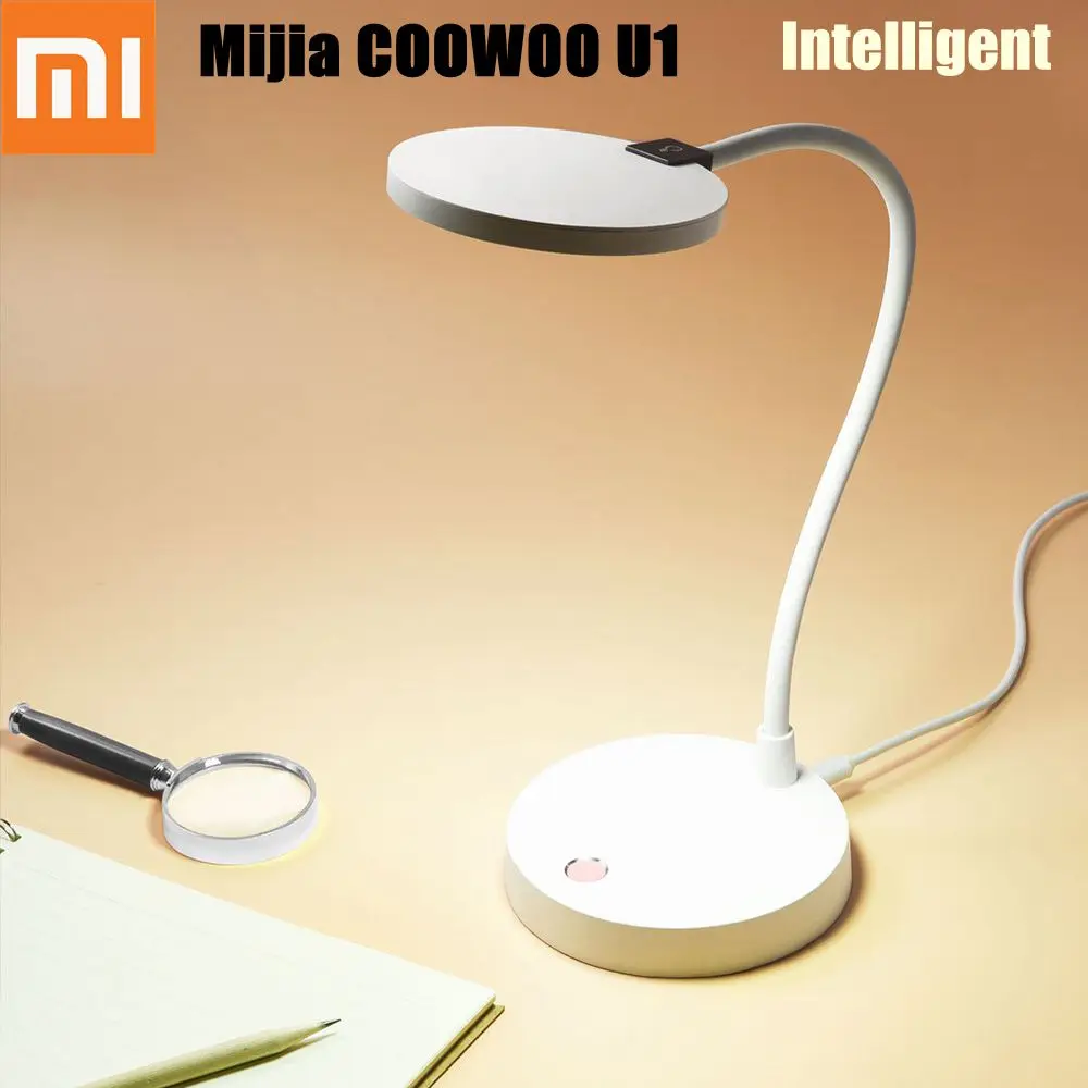 Xiaomi Mijia COOWOO U1 интеллигентая (ый) умный светодиодный настольная лампа со светом
