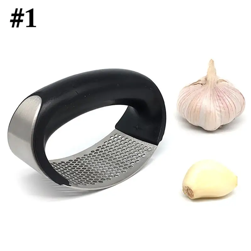 

Garlic Mashers Ricers Stainless Steel Pressure Mud Puree Vegetable Fruit Press Maker Garlic Presser Kitchen Cooking Tools