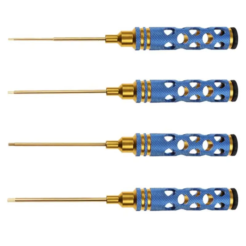 Buy 4pcs Hollow Handle Hex Screwdriver White Steel