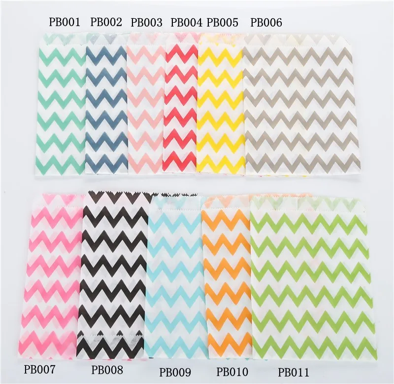 01 colors chevron paper bags