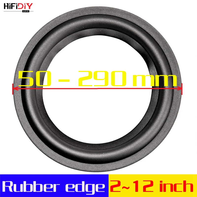 hifidiy-live-4-12-inch-woofer-speaker-repair-parts-rubber-surround-edge-folding-ring-subwoofer-100~300mm-4-5-65-7-8-10-12