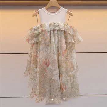 

High Quality 2019 Sweet Women Floral Mini Dress Runway Sexy Off Shoulder Patchwork Female Summer Beach Dresses Clothes