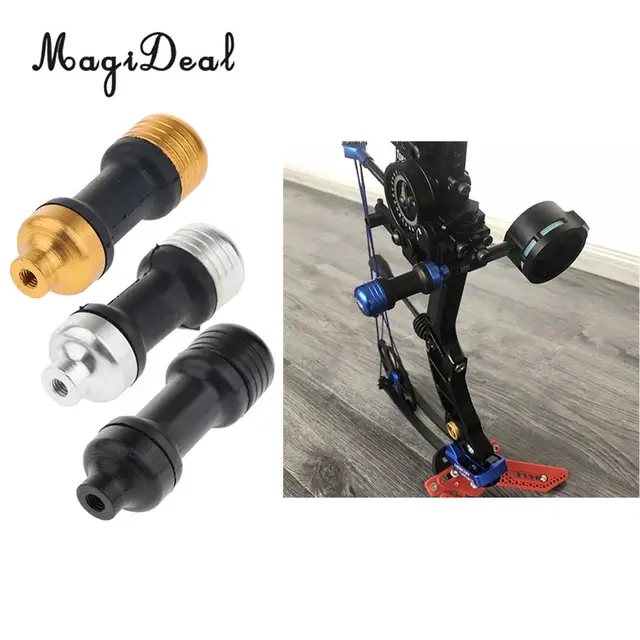  US $71.13 MagiDeal Pieces Archery Compound Sight Stabilizer Silencer Shock Absorber