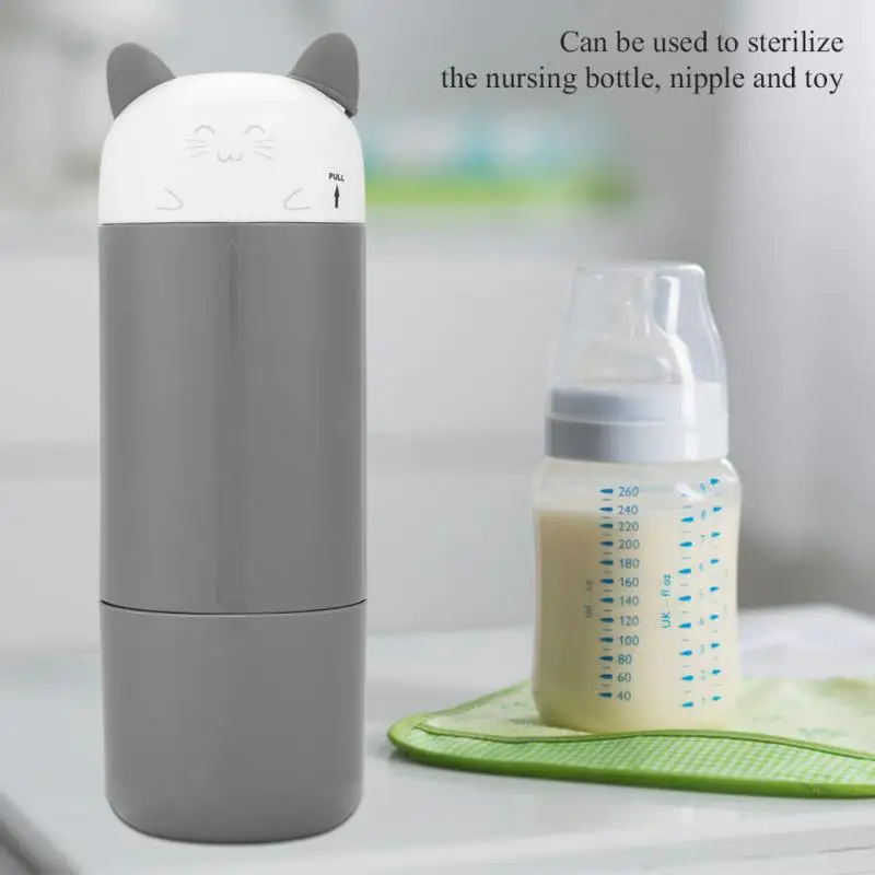 

Bimirth Cartoon Baby Feeding Disinfector Portable UV Ozone Breast Milk Sterilizer Outdoor Travel Sanitizer for Bottle Pacifier