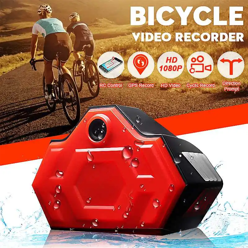

Bicycle Riding Driving Recorder HD 1080P Portable Bicycle Bike Sports Waterproof DVR Safety Warning Rear Light Bike Accessories