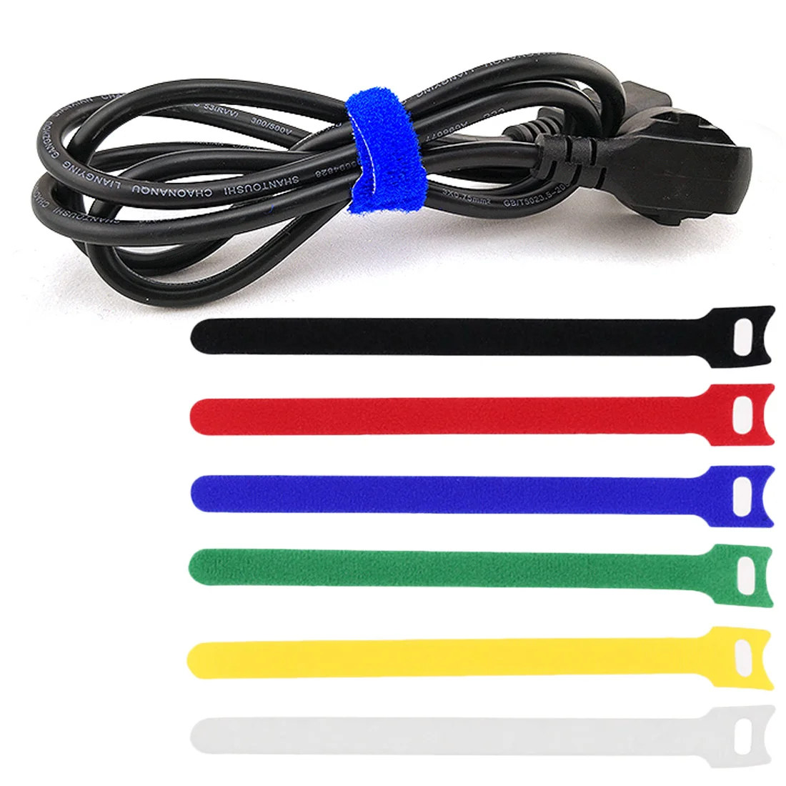 

Loop Fastener Management 10pcs 12*150mm Nylon Reusable Cable Ties with Eyelet Holes Back to Back Cable Tie Nylon Hook