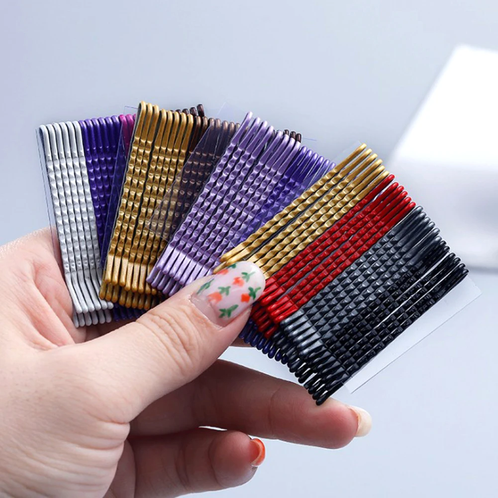 

Fashion Hair Clips Bobby Pins for Women Girls Decorative Hair Styling Accessories Wavy Hairpins Metal Barrettes