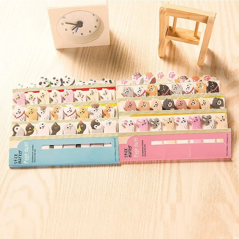 

1 PC Kawaii Mini Self-Adhesive Memo Pad Planner Stickers Sticky Notes Notepads For Decoration School Stationery Supplies 02081