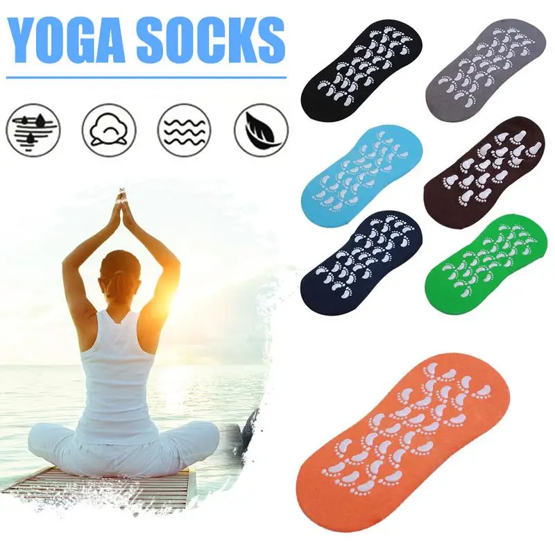 

Yoga Cotton Socks Home Living Adult Socks Size 35-42 Yards Indoor Trampoline Non-slip Air Permeability Sweat Absorption Socks