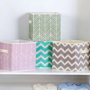 

Foldablenon-woven fabrics Square Storage Box Drawer Toys/Books/Clothes Shelving Organiser Eco-friendly Thick