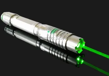 

High powered Military green Laser pointer 1000W 1000000m 532nm Flashlight Burning match/dry wood/candle/black/Cigarettes+5 cap