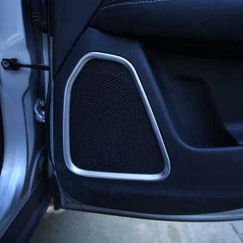 

My Good Car Car Rear Door Speaker Ring Circle Trim Door Sound Audio Speaker Cover Sticker For Jeep Compass 2017 2018
