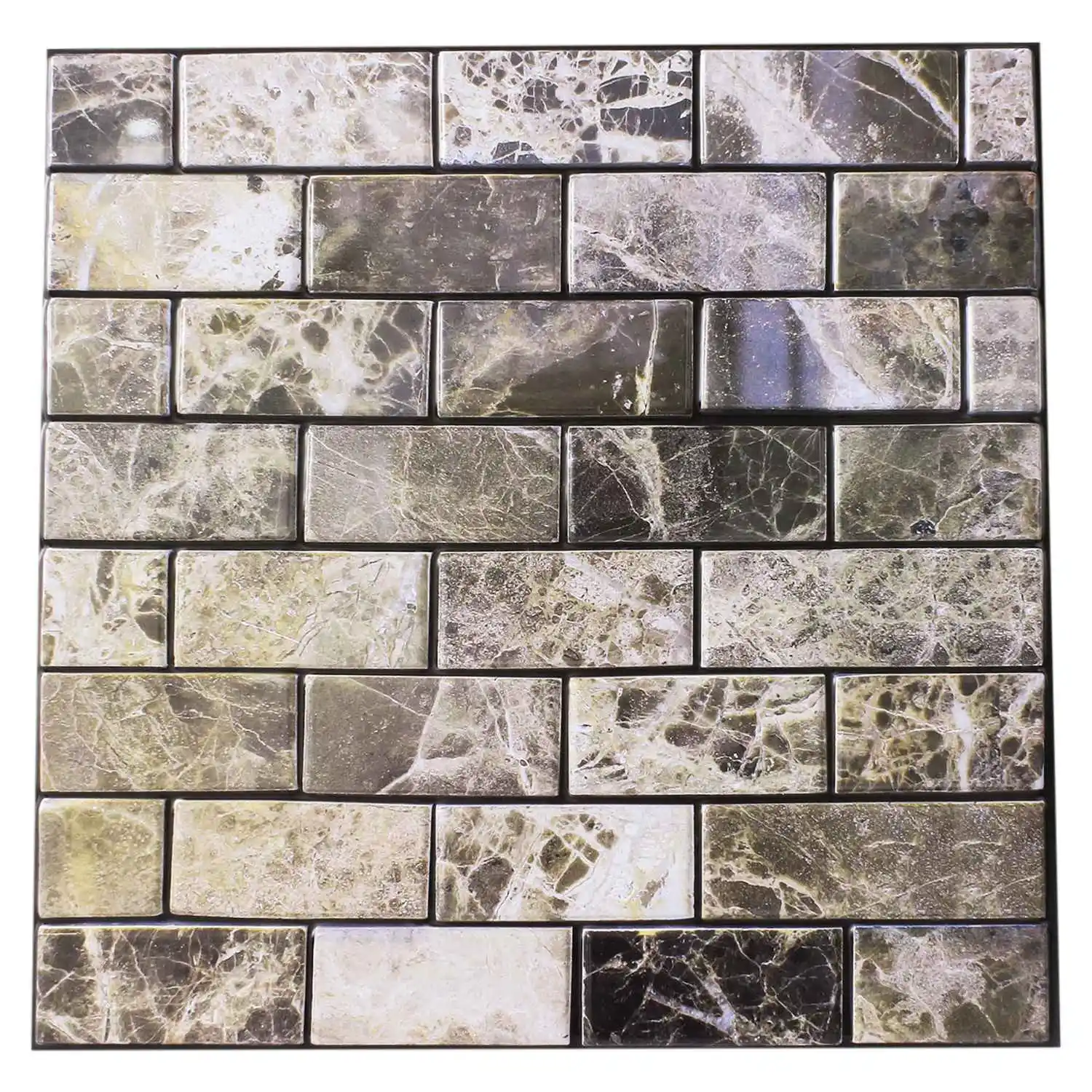 

10 Pieces / Set 30x30cm 3D Wall Brick Stone Antique Effect Wall Stickers Kitchen Bathroom Waterproof Home Decoration Wall Stic