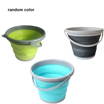 

Folding Bucket 10L Scalable Telescopic Art Plastic Drawing Wash Pen Brush Painting Bucket PP+TPR Water Barrel 2019