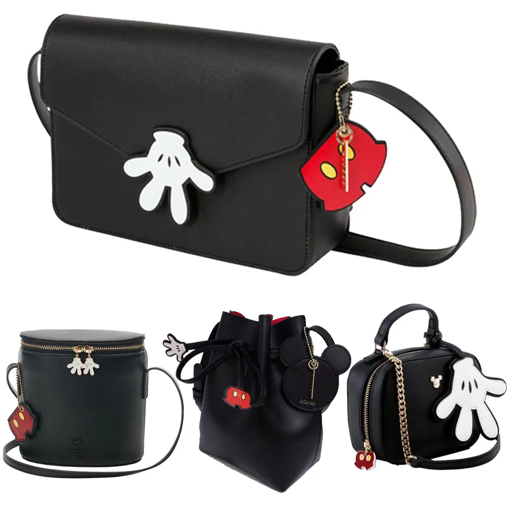 Irtbgfu 5 Styles 20 30cm Cute Mickey Mouse Bag Kawaii Toys Cartoon Pu Mickey Minnie Toys Christmas Gift For Children Kids Girls