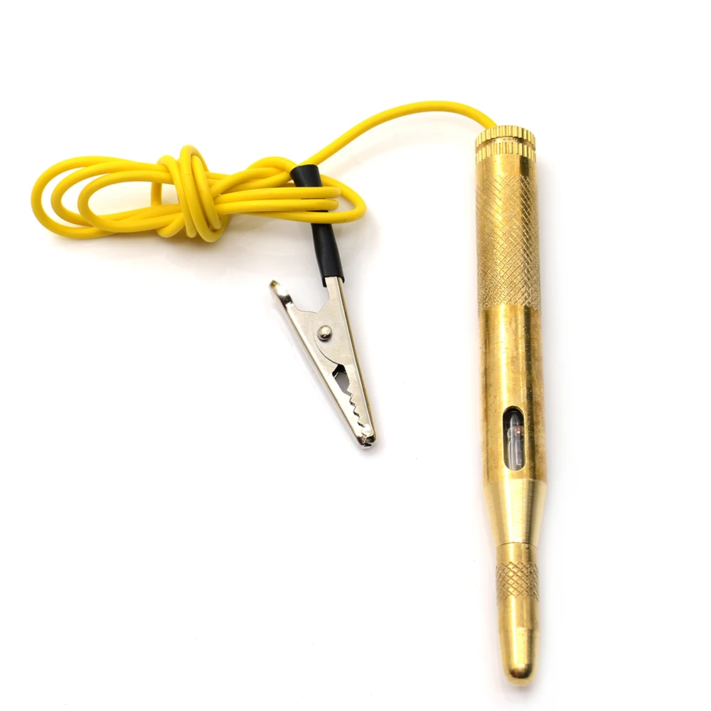 Auto Car Light Circuit Tester Lamp Voltage DC 6V 12V 24V Copper Test Pen Detector Probe Light System Test Probe Lamp car light tester