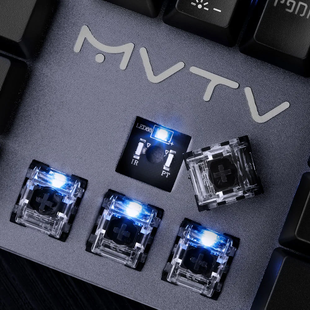 Оригинальный MVTV TK610 Проводная Механическая игровая клавиатура 0 2 ms IPX8