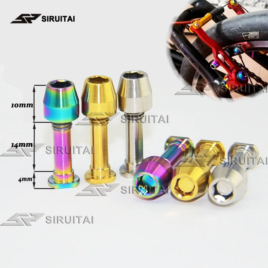 

Combination of titanium screws and nuts, bicycle V brake brakes, 4 screws