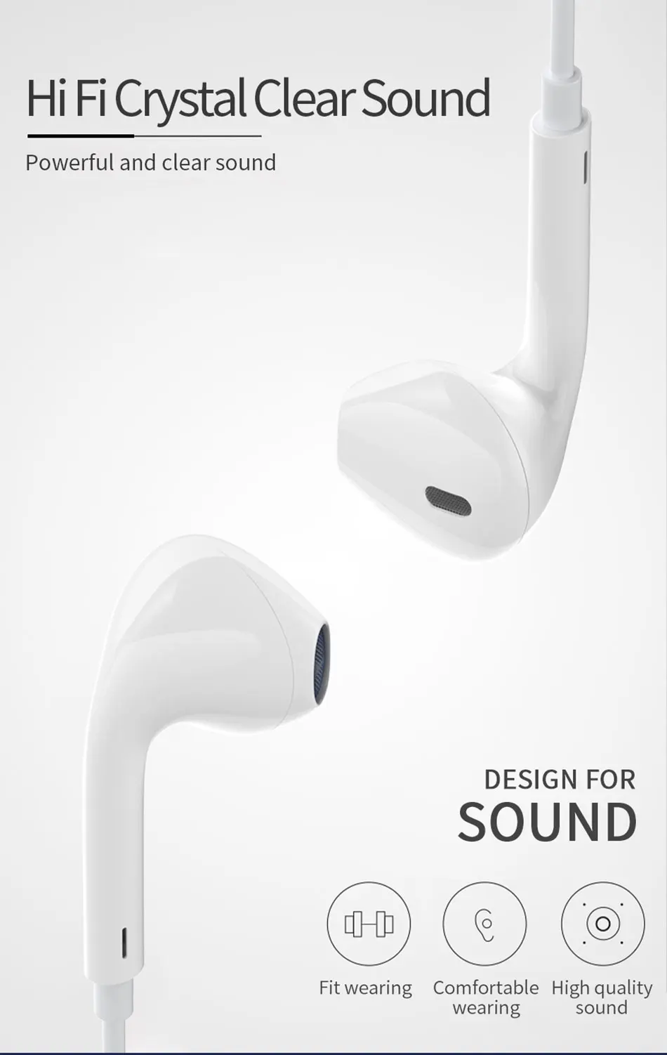WIWU Sports Wireless Earphone Bluetooth Headphone for iPhone HiFi Stereo Running Sport Earphones Handsfree Earbuds