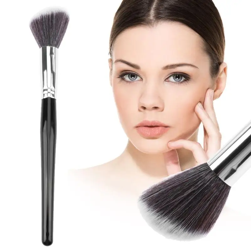 1Pcs Angled Bronzer Brush Synthetic Face Contour Blush Foundation