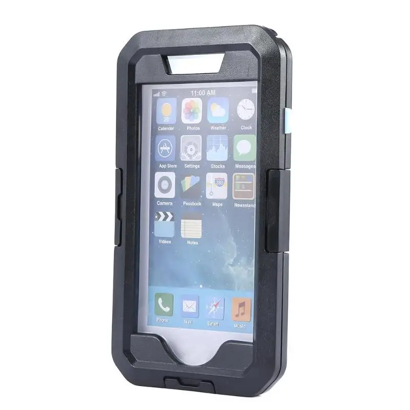 Держатель для телефона для горного велосипеда MTB дорожный велосипед ABS водонепроницаемый чехол для телефона для плавания и дайвинга защитный чехол для iPhone черный