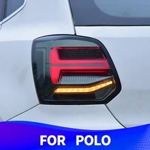 Assemblage de feu arrière pour Volkswagen polo 2010-2018, phare de voiture LED avec lumière pour marche arrière
