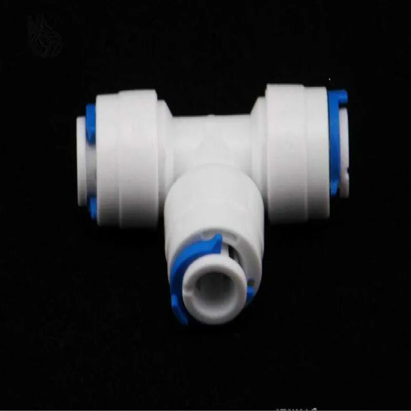T Тип Аквариум обратного осмоса Быстрый фитинг 1/4 &quot3/8&quot OD шланг равное