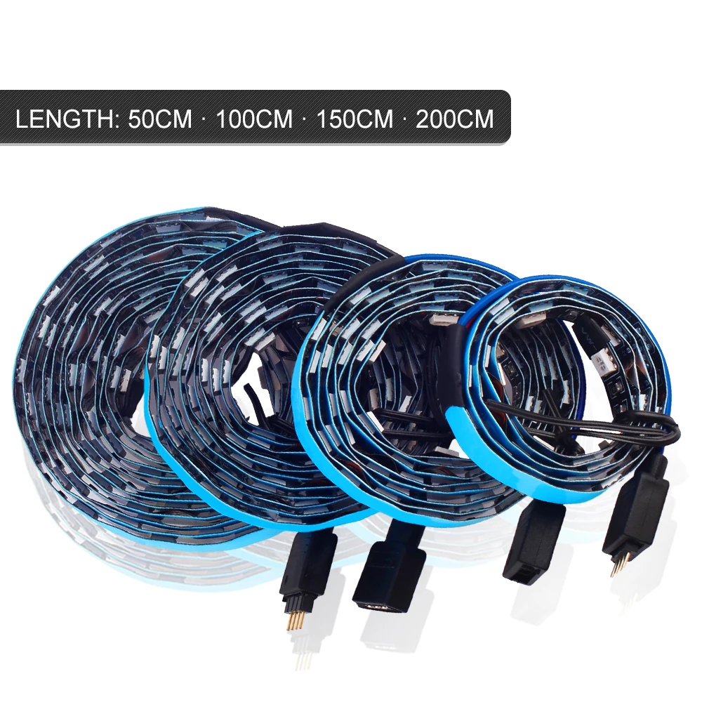 PC وحدة معالجة خارجية للحاسوب LED قطاع ضوء RGB LED قطاع 5050 مجموعة كاملة مع SATA امدادات الطاقة واجهة والتحكم عن بعد PC وحدة معالجة خارجية للحاسوب LED قطاع ضوء RGB LED قطاع 5050 مجموعة كاملة مع SATA امدادات الطاقة واجهة والتحكم عن بعد